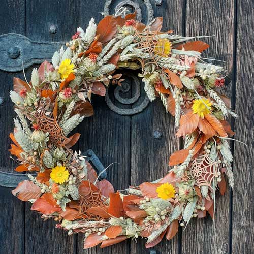 autumn halloween wreath